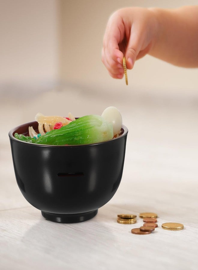 FOYTOKI Ramen Bowl Piggy Bank Large Capacity Coin Jar Simulated Food Model Money Box Decorative Kitchen Counter Savings Container - Image 3